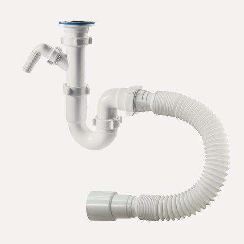 Изображение товара Сифон Orio S-41059 для мойки прямоточный 1 1/2", 40х40/50 мм