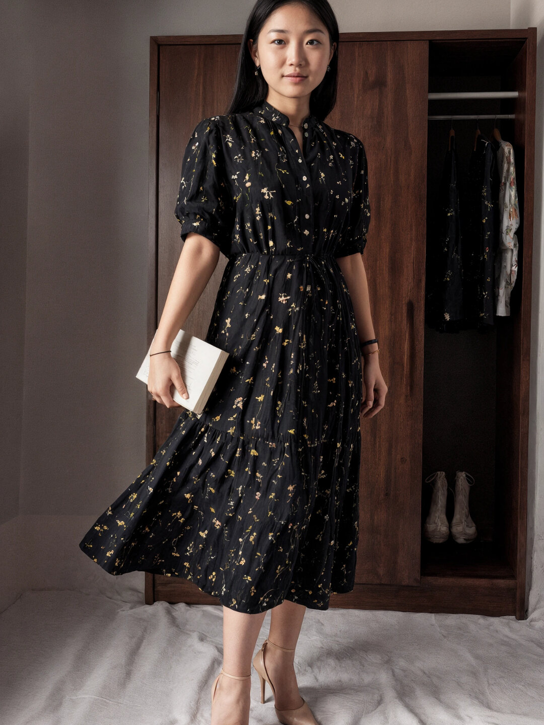 Платье , размер M, черная