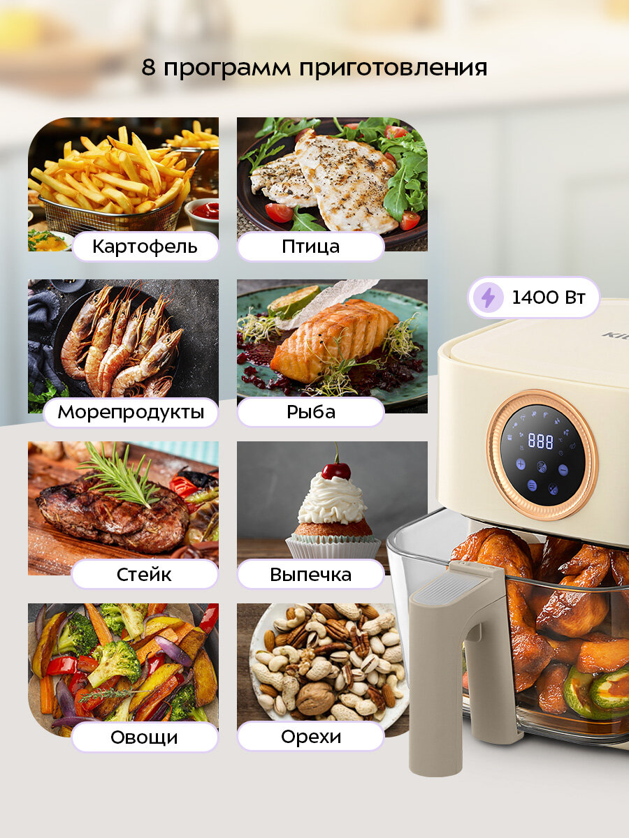 Аэрогриль Kitfort КТ-2258 — фото 1