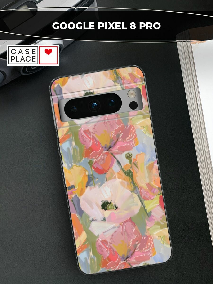 Чехол на Google Pixel 8 Pro / Гугл Пиксель 8 Про с принтом "Акварельные анемоны"