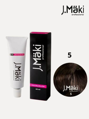 Изображение товара Краска для волос 5.0 Светло-коричневый; J.MAKI PROFESSIONAL, 60 мл