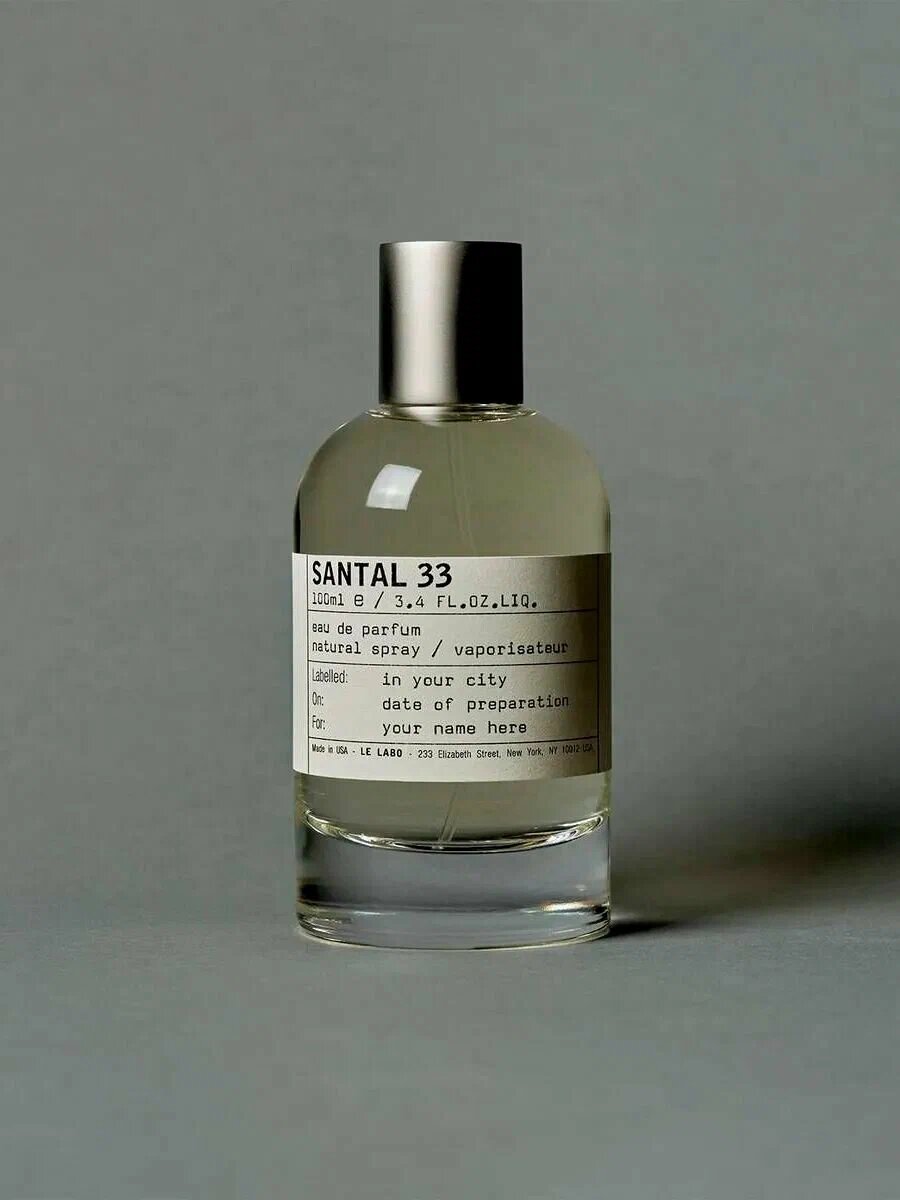 Santal 33 Le Labo унисекс парфюм в особых флаконах, от LABOR Parfum 100ml