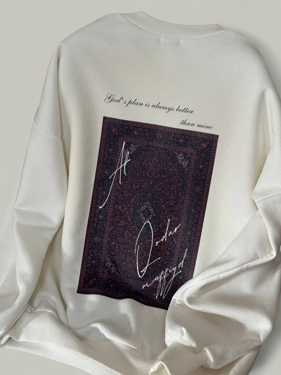 Худи  Оверсайз, размер L, , кремовый — фото 1