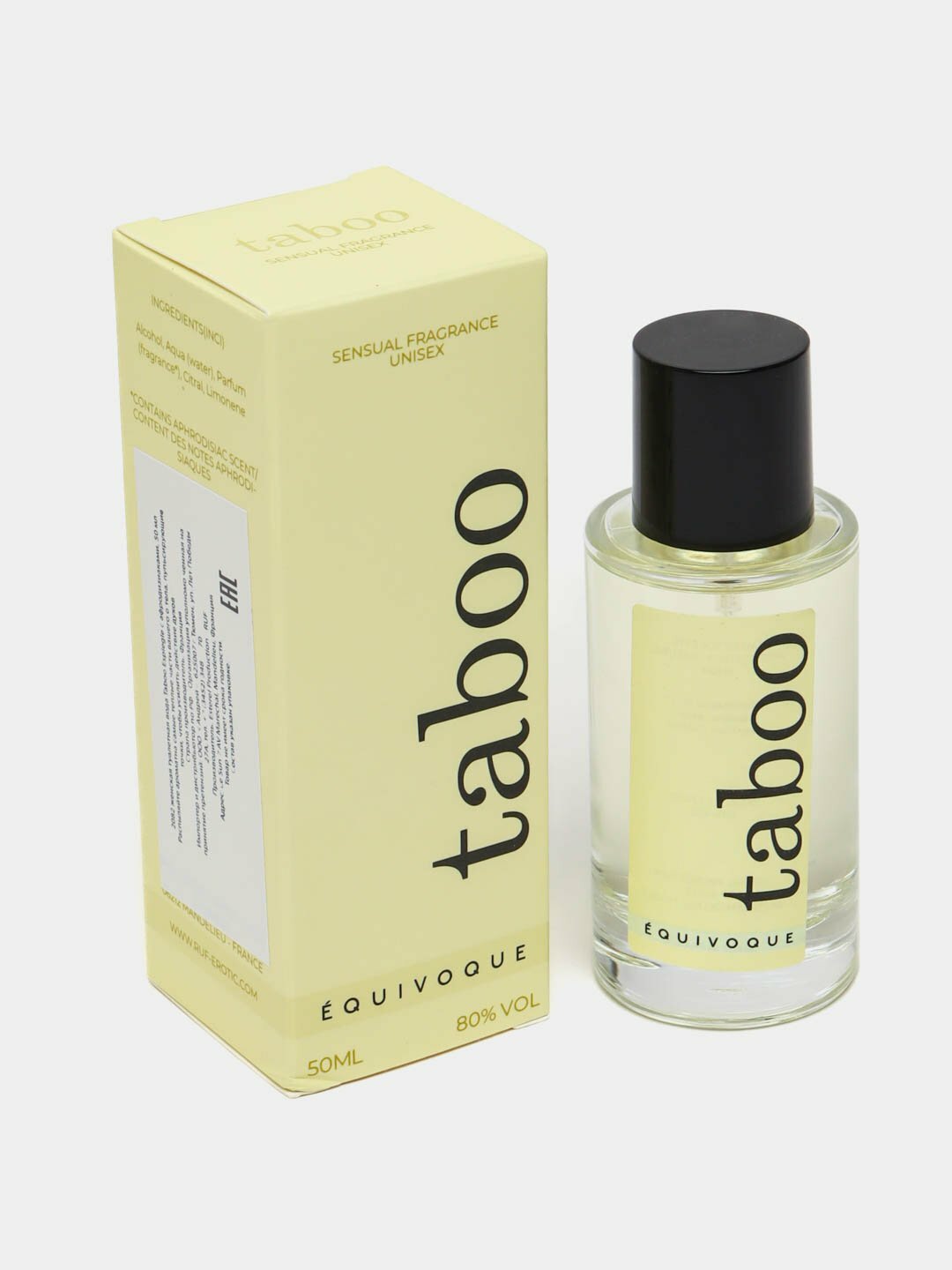 Мужская и женский туалетная вода "Taboo Equivoque", с феромонами, 50 мл