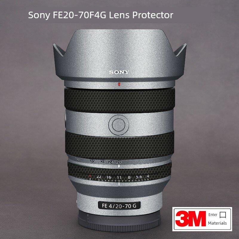 Защитная пленка для объектива Sony FE 20-70mm F4G с матовой серебристой поверхностью, 3M клей