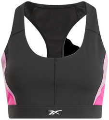 Топ Reebok для женщин, Размер:XS, Цвет:черный/розовый, Модель:LUX RACER BRA - CB