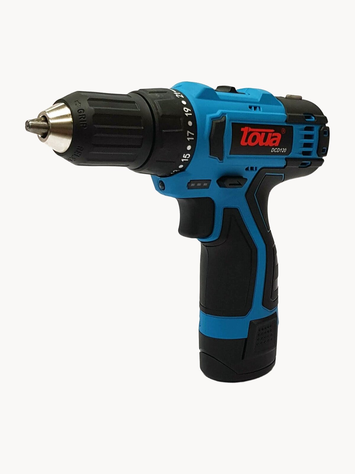 Шуруповерт TOUA DCD120 аккумуляторный, компактный, 2 АКБ в комплекте