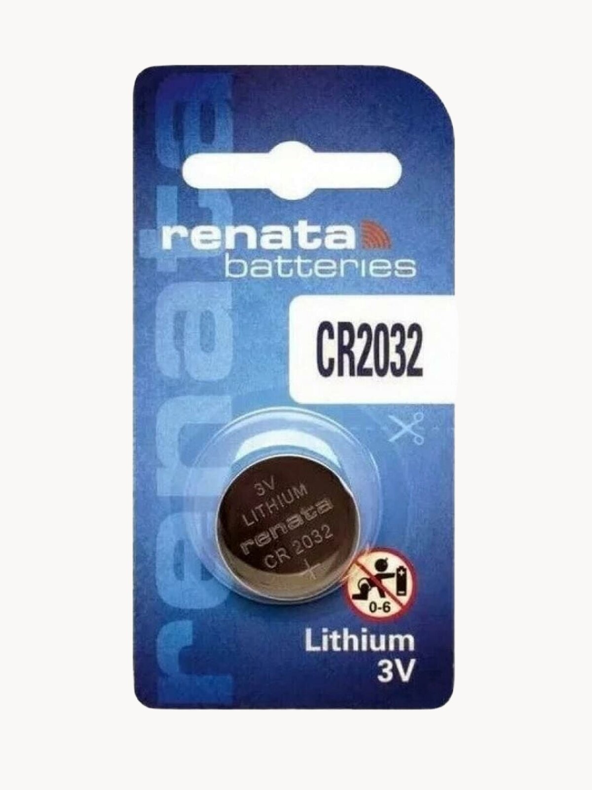 Батарейка RENATA CR2032 1BL (1) шт. в блистере, литиевая, 3 В