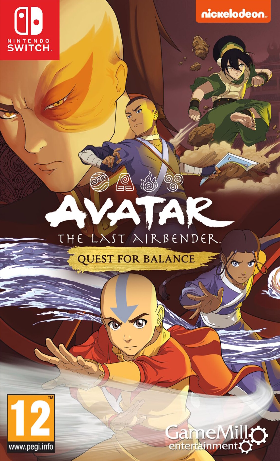 Avatar The Last Airbender: Quest for Balance (Switch) английский язык