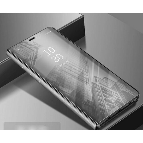 Чехол-книжка MyPads для Xiaomi Redmi Note 10 Pro Max (2021)/ Redmi Note 10 Pro (NFC,2021) с дизайном Clear View Cover с полупрозрачной пластиковой . чехол книжка mypads для iphone xs max с дизайном clear view cover с полупрозрачной пластиковой крышкой с зеркальной поверхностью черный