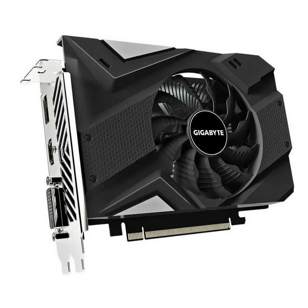 Видеокарта Gigabyte PCI-E nVidia GeForce GTX 1650 4G D6 OC (4Gb/GDDR6/128bit/HDMI, DVI, DP) RTL (GV-N1656OC-4GD 4.0) — фото 1