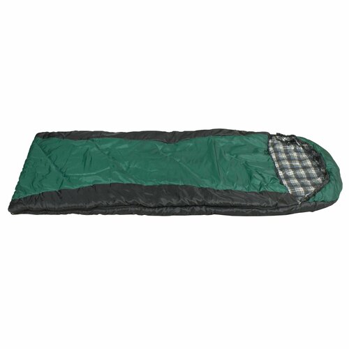 фото Мешок спальный cougar 200 l (одеяло с подгол.) зеленый 230х80см (-5+5)