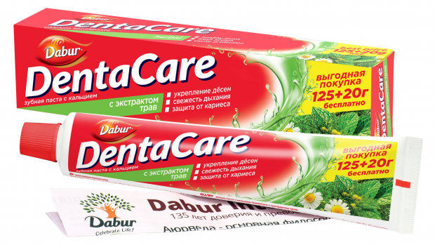 Зубная паста DentaCare Herbal 145g (Зубная паста с кальцием с экстрактом трав)