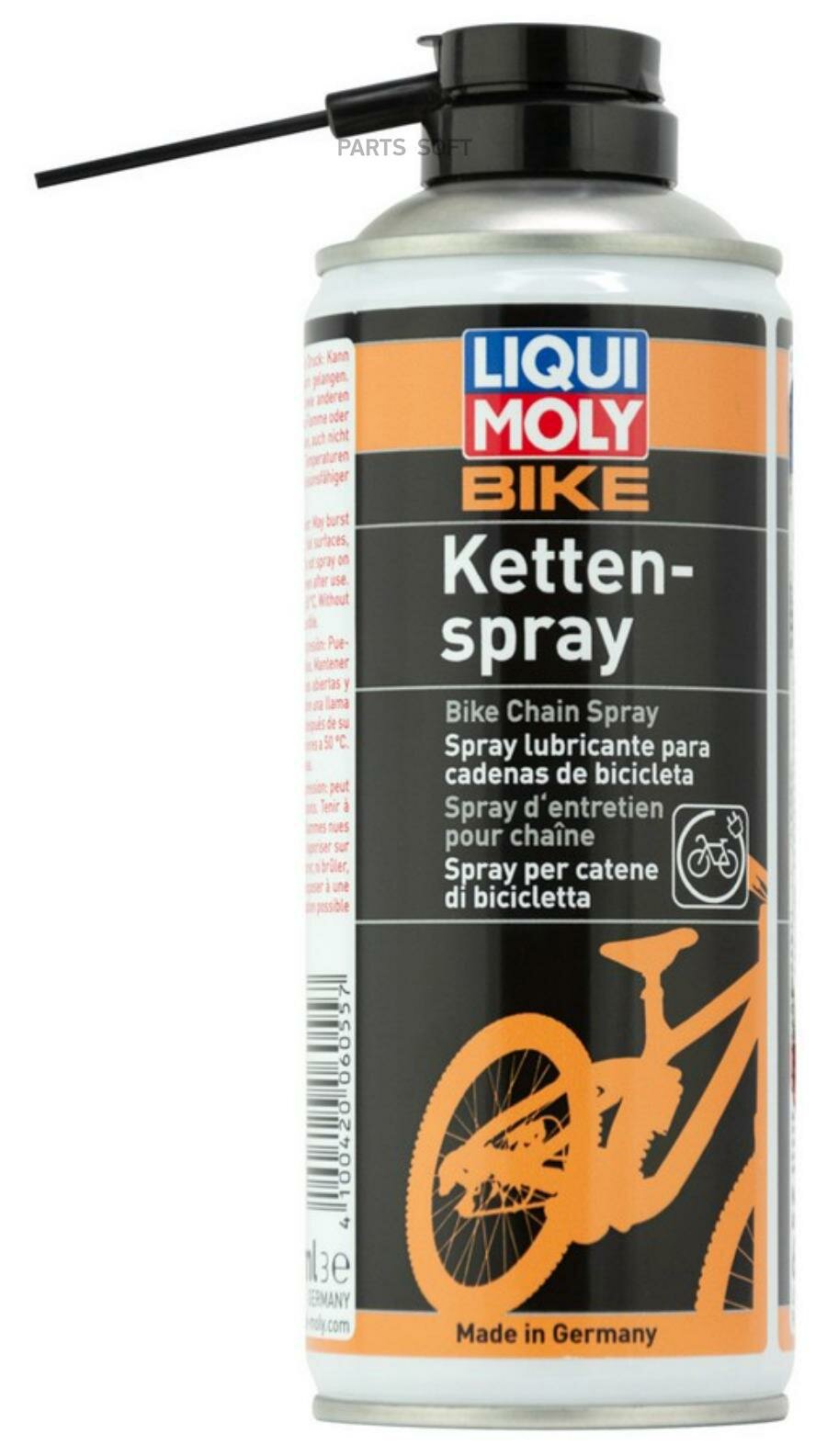 LIQUI MOLY 6055 Смазка универсальная цепная для велосипеда Bike Kettenspray 0,4L