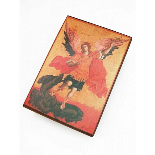 Икона Михаил Архангел, под старину, 20х28 см икона древо страданий христовых под старину 20х28 см