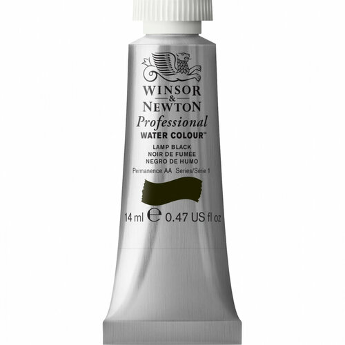 Winsor&Newton Акварель Artists', ламповый черный 14мл