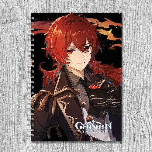 Скетчбук Дилюк Genshin Impact 390₽