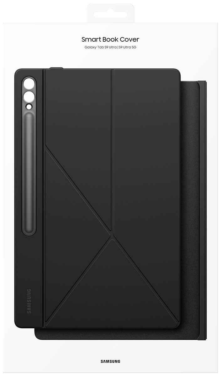 Чехол SAMSUNG для Galaxy Tab S9 Ultra Smart Book Cover полиуретан черный (EF-BX910PBEGRU)