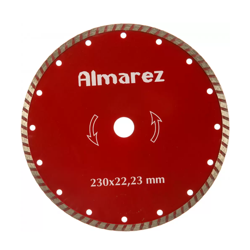 Диск алмазный Almarez Турбо 230х22,2 мм 301230 диск алмазный almarez 200 25 4 22 2 мм 302200