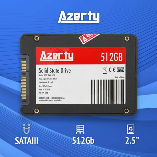 512 Гб Внутренний SSD диск Azerty Bory R500 512G