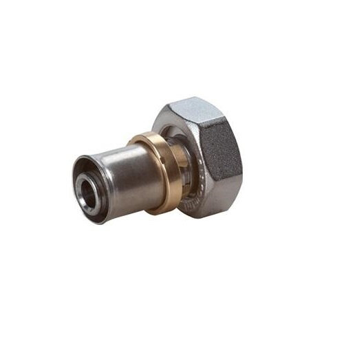 Муфта МП латунь пресс Дн 20х3/4" с накидной гайкой с евроконусом RM179E Giacomini RM179X106 — фото 3
