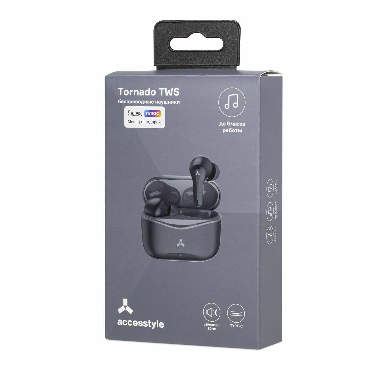 Беспроводные наушники Tornado TWS Wireless White AccesStyle - фото №19