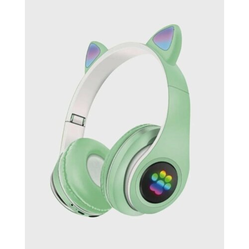 Беспроводные наушники со светящимися кошачьими ушами детские Bluetooth CAT STN-28 greenзеленый 99900₽