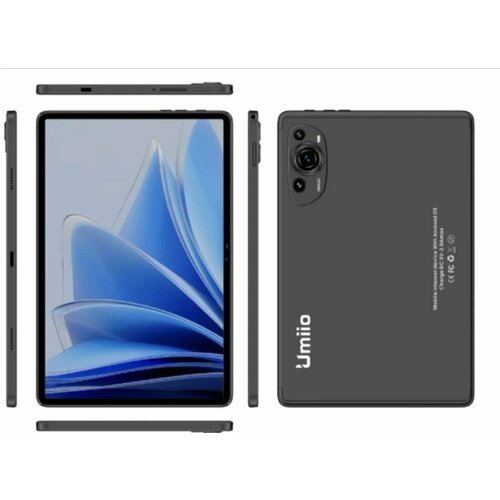 Планшет Umiio P60 с экраном 10,1 дюймов, 6ГБ/128ГБ, Android 12, Золотистый