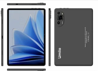 Планшет Umiio P60 с экраном 10,1 дюймов, 6ГБ/128ГБ, Android 12, Серый