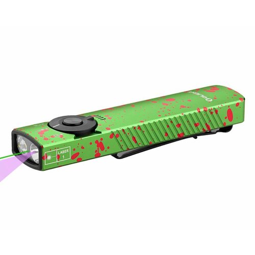 Фонарь Olight Arkfeld Pro Zombie Green CW (ЛЦУ и УФ), Li-po 1500 mAh, 102 метр, 1300 люмен (Комплект)