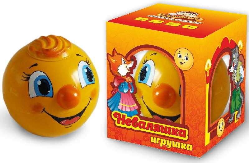 Игрушка-неваляшка 12 см в художественной упаковке