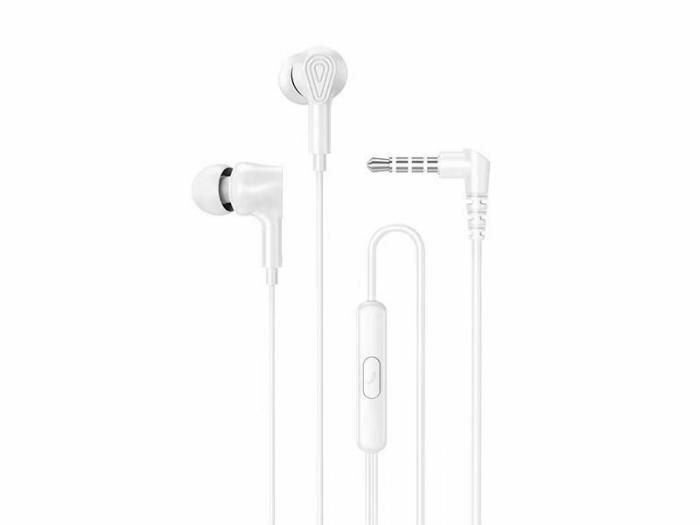 Наушники проводные с микрофоном Hoco M102 Ingenious, MiniJack 3.5мм, 1.2 метра, белый