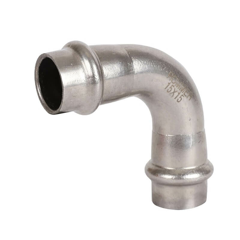 фото RSS-0003-000018 ROMMER Угольник 90° ВПр-ВПр, 18, из нержавеющей стали прессовой