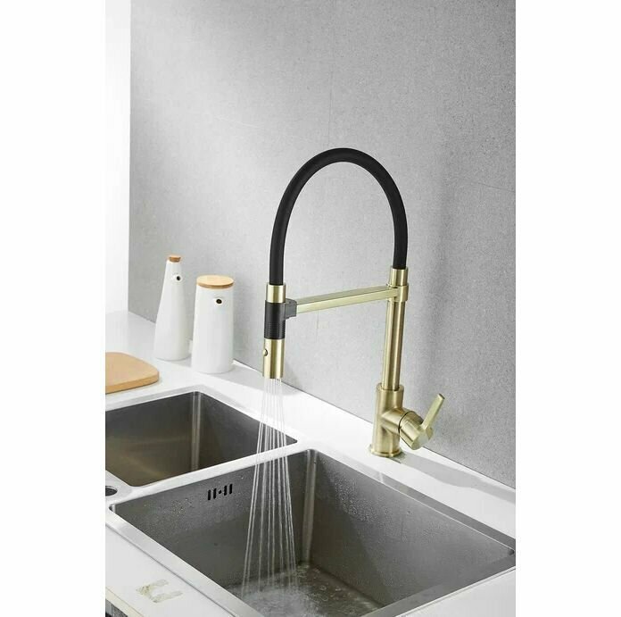 Смеситель для кухни с гибким изливом Rose R133Q