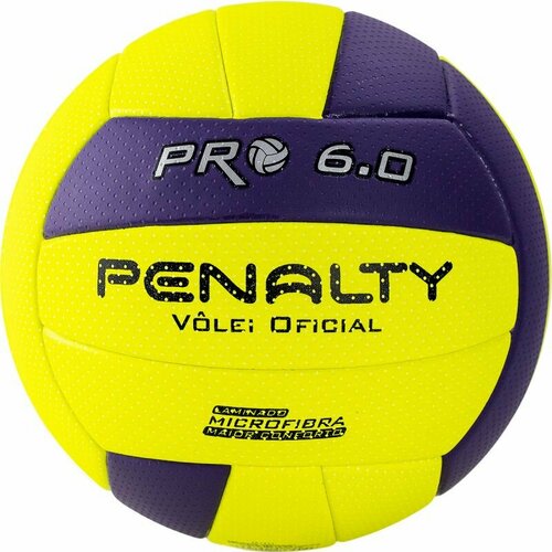 фото Мяч волейбольный penalty bola volei 6.0 pro, 5416042420-u матчевый, размер 5, микрофибра, термосшивка, 18 паелей