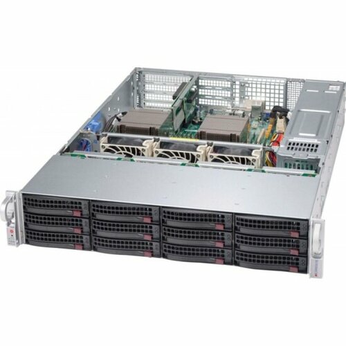 Серверный корпус Supermicro CSE-826BAC4-R1K23WB 2x1200W черный серверный корпус 1u supermicro cse 813mtq r400cb 400 вт чёрный