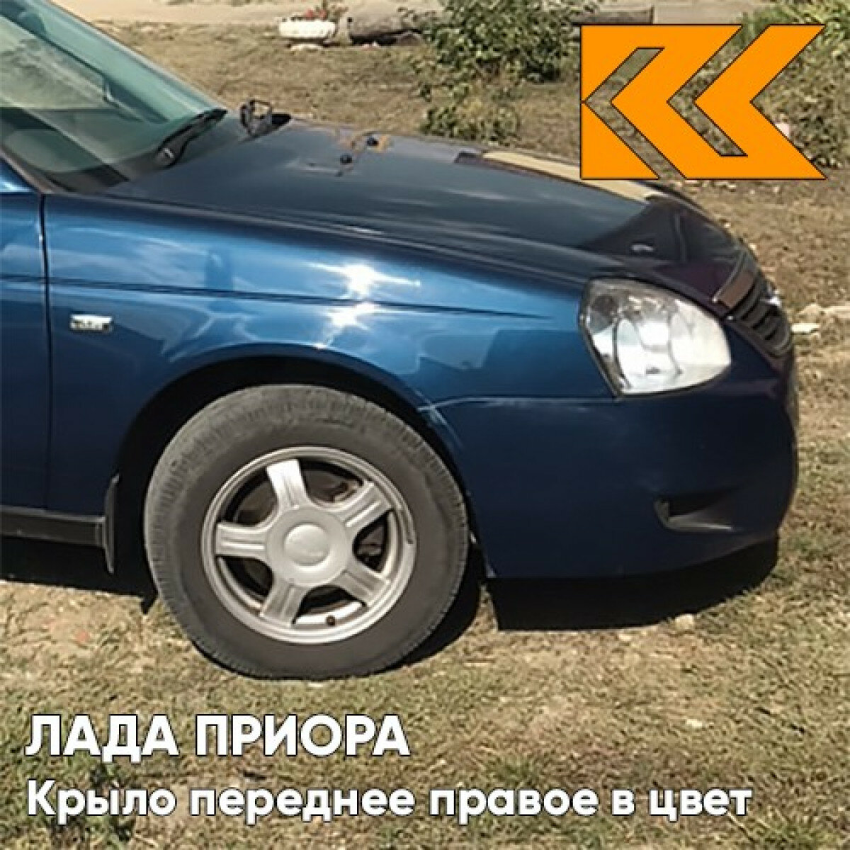 Капот синий на приору на приору