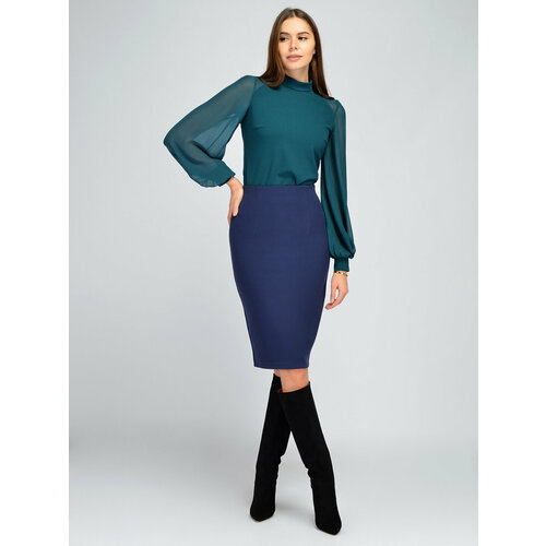 фото Юбка viserdi, размер 50, синий