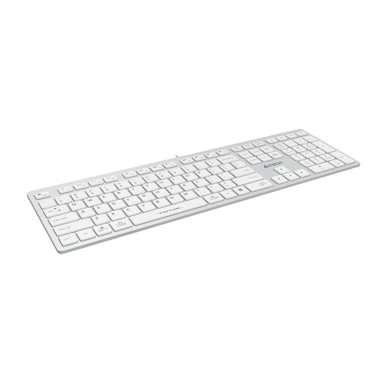 Клавиатура A4Tech FX50 (FX50 WHITE), USB, белый