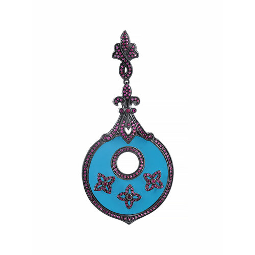 фото Подвеска element47, серебро, 925 проба, бирюза синтетическая