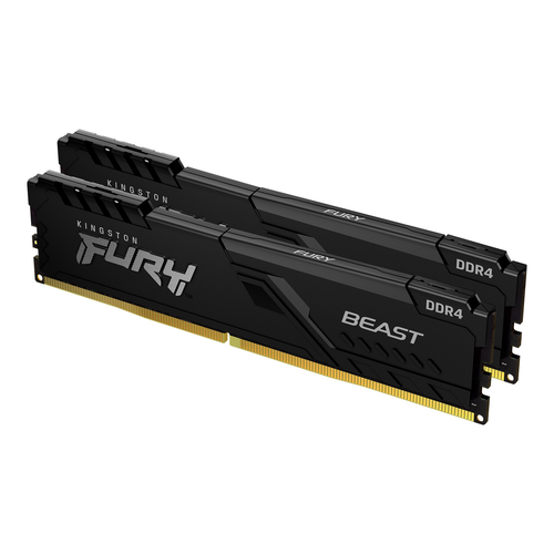 Kingston Оперативная память FURY Beast 16GB UDIMM DDR4 2x8GB 3200MHz Black KF432C16BBK216 590000₽