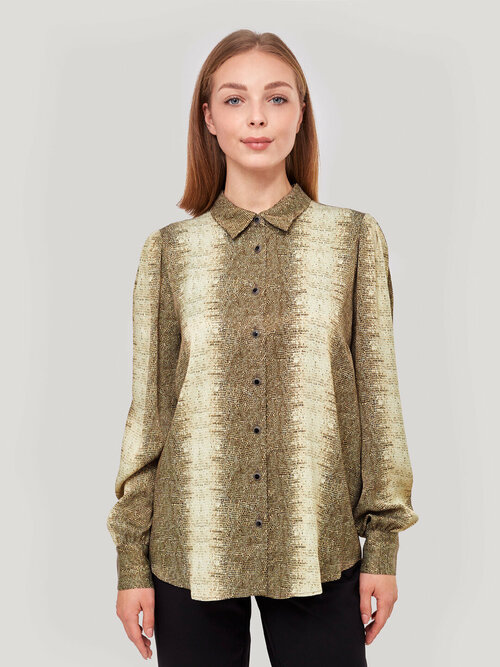 Блуза  Twinset Milano, размер 44, зеленый