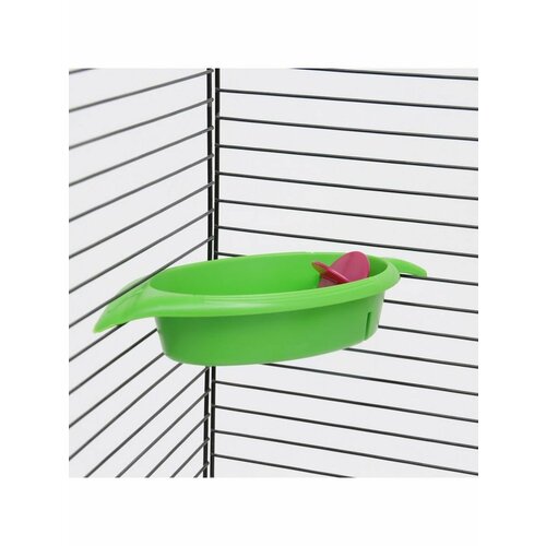 Ванночка-купалка для птиц Листочек, 18,3х9х3,8 см микс цвето