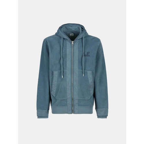 фото Худи c.p. company reverse zipped hoodie, размер xxl, синий