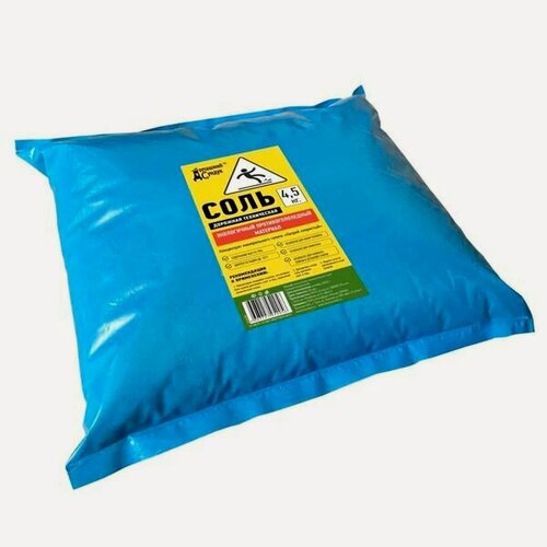 Изображение товара Соль дорожная Домашний Сундук противогололедная, концентрат, 4.5 кг, 1 уп