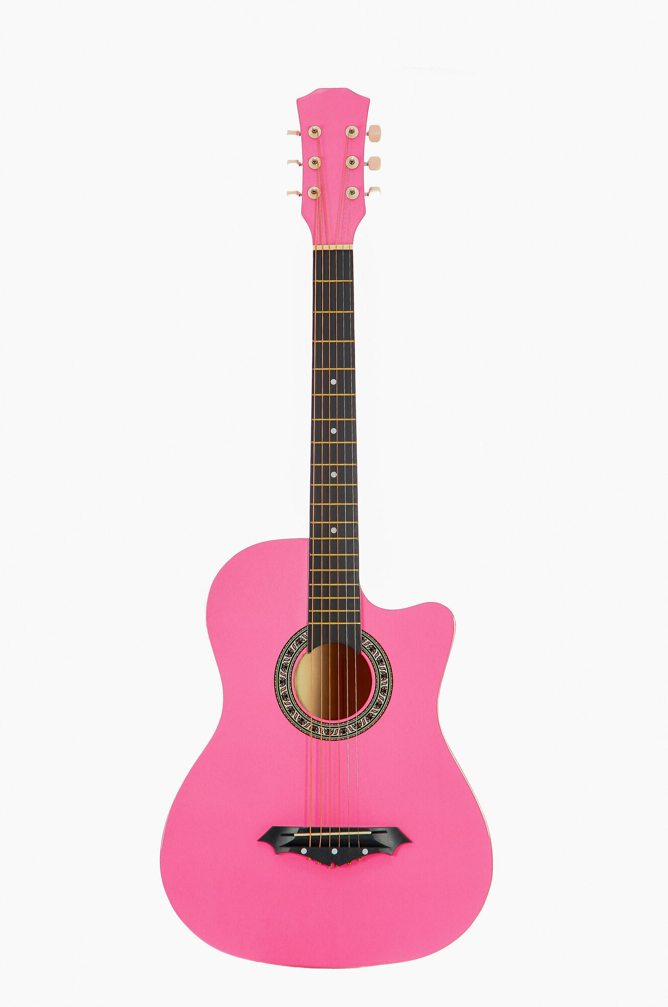 Гитара акустичсекая 7/8 Belucci BC3810 розовая глянец
