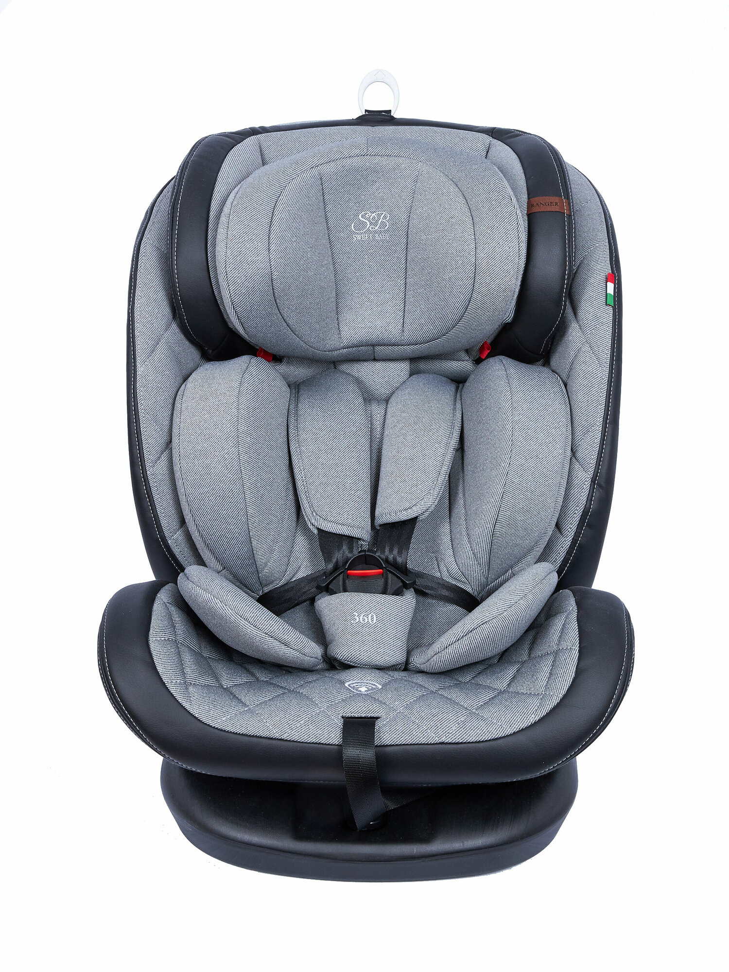 Автокресло поворотное группа 0123 (0-36) Sweet Baby Ranger 360 Isofix Gray