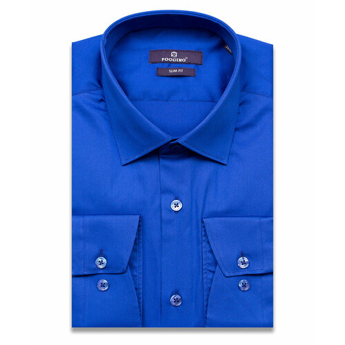 фото Рубашка poggino, размер xxl (45-46 cm.), синий