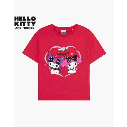 фото Футболка gloria jeans, размер 6-7л/122 (32), красный, фуксия