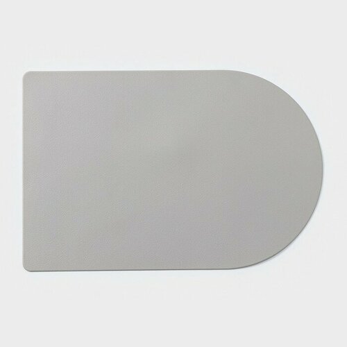 Салфетка сервировочная на стол «Тэм», 45×29,5 см, цвет бежевый, "Hidde", цвет серый, материал искусственная кожа